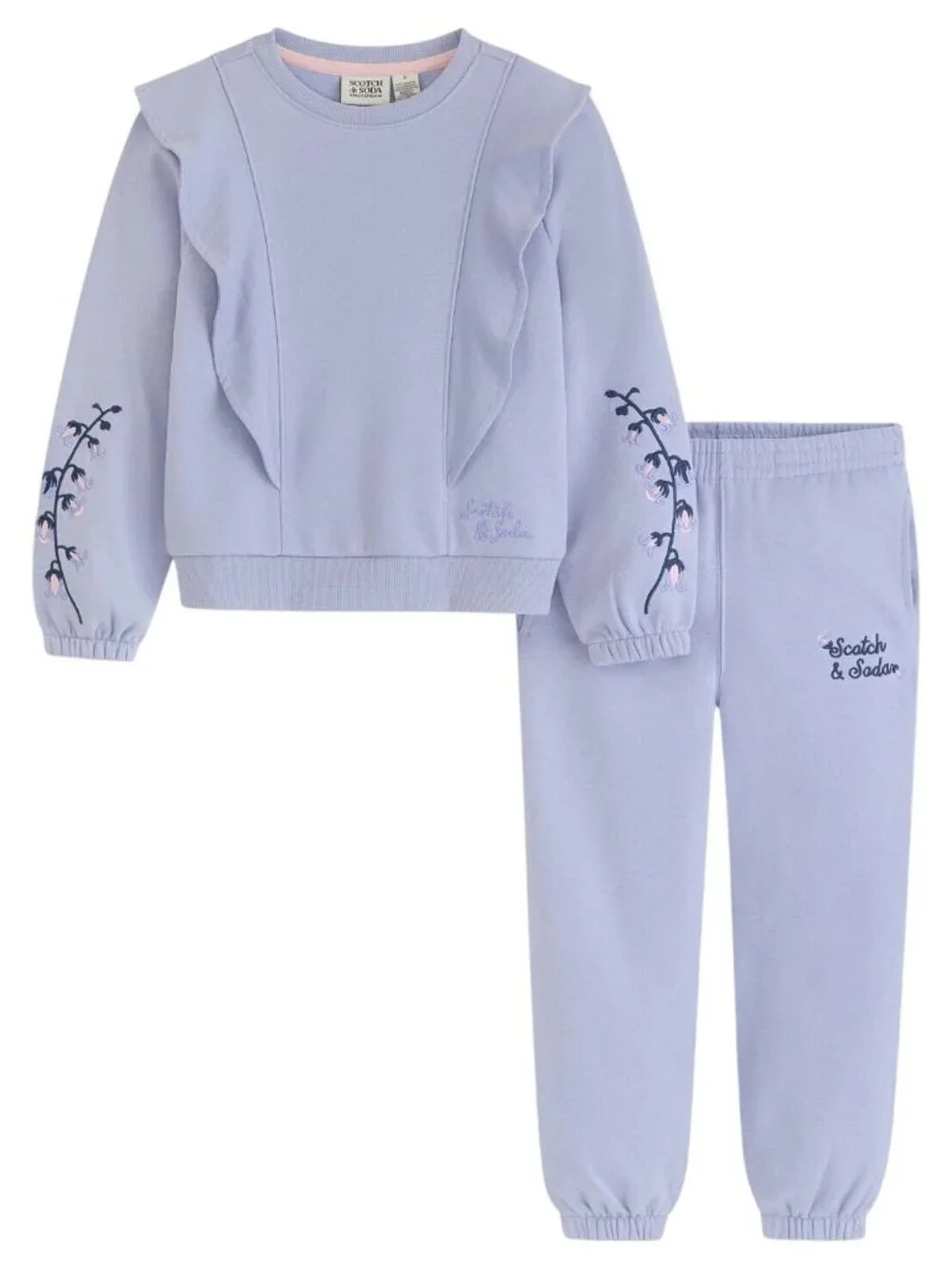 NWT Scotch & Soda Sweatshirt and Joggers 2-Piece Set Sweet Lavender Purple 6